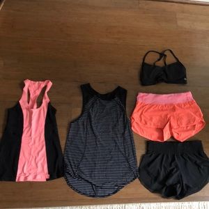 Lululemon BUNDLE - five items size 4